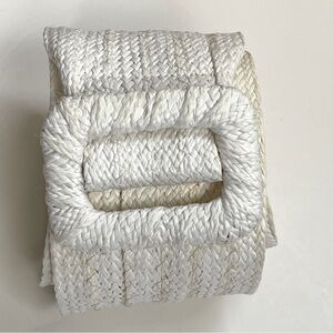 Vintage 80’s OFF-WHITE Polypropylene belt SMALL